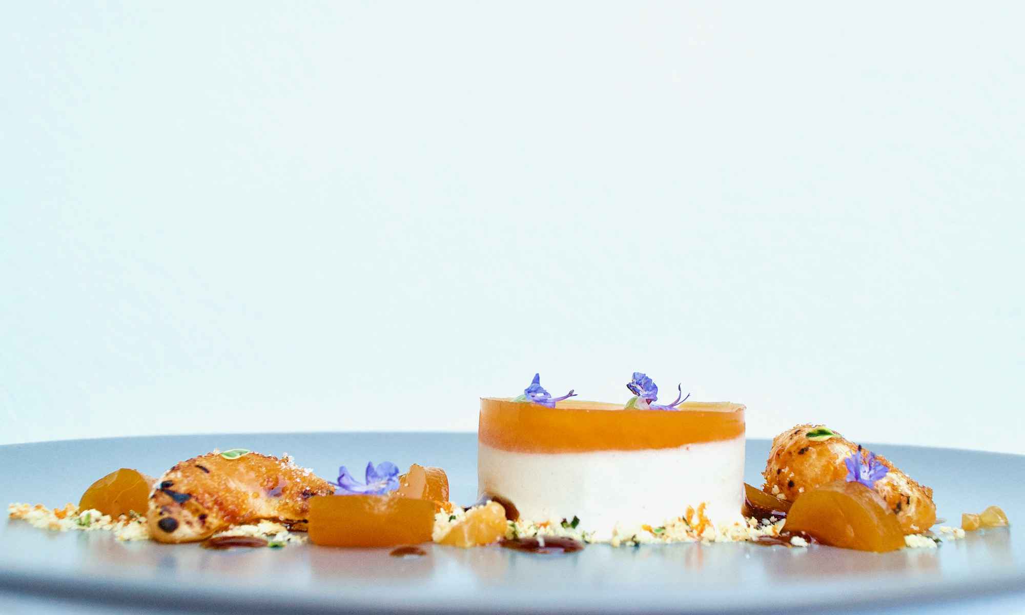 Clementine & Earl Grey tea parfait - Side view - Dessert by Pollensa Private Chefs