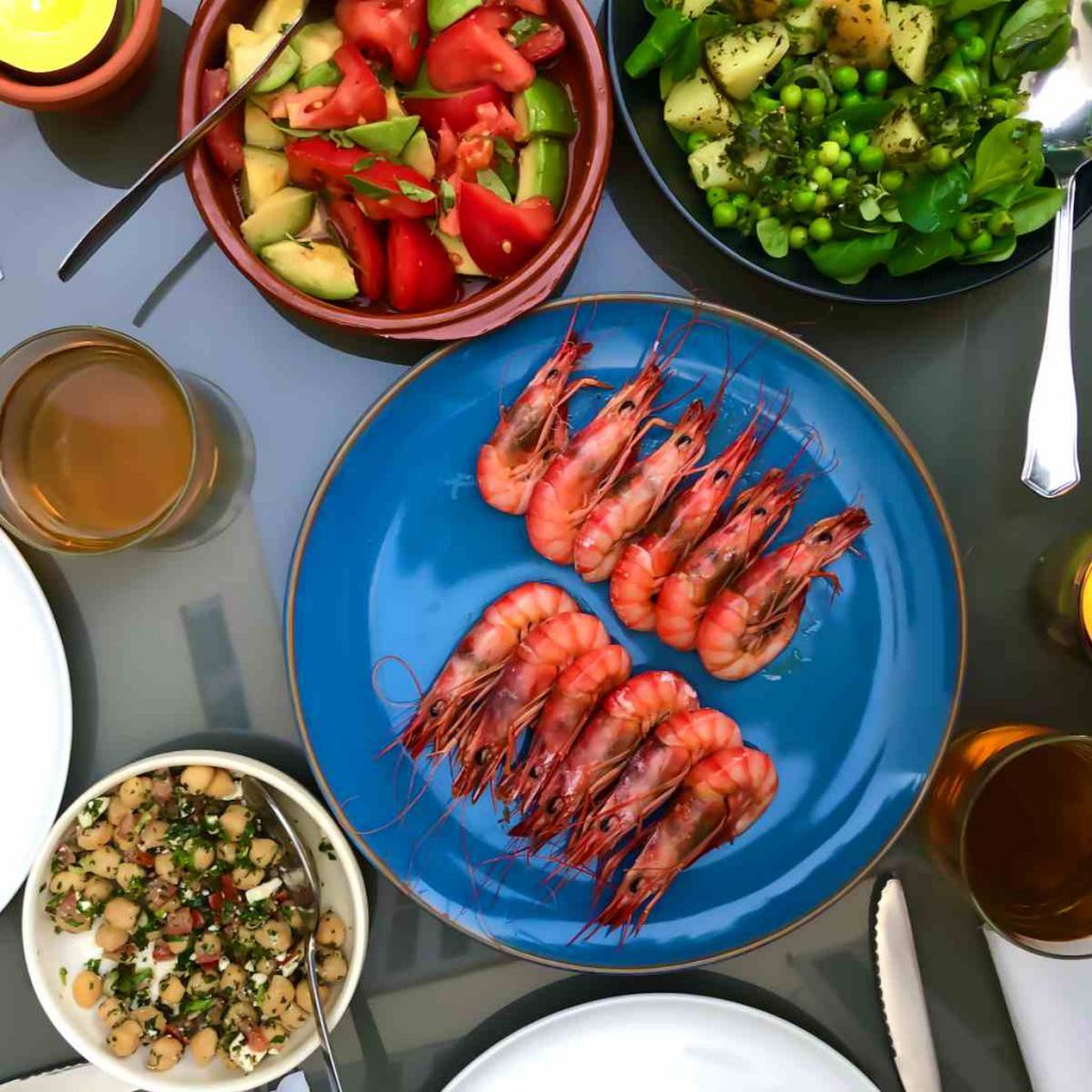 Catered villas Pollensa - Red prawns from Mallorca